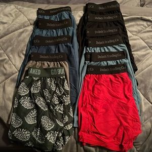 Duluth Trading Company Buck Naked Boxer Briefs-Size Medium-lot of 11 pairs